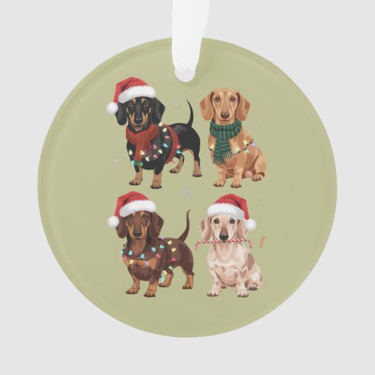 Dachshund Christmas Chien Maman Lover Noël Cadeau (devant)