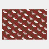 Dachshund Christmas Enveloppement Papier Variété P (Devant)