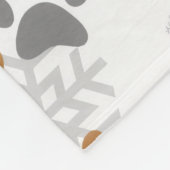 Dachshund christmas fleece deken (Hoek)