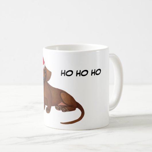Dachshund Christmas Mug (Devant droit)