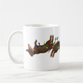 Dachshund Christmas Mug Holiday Wiener Dog Cadeau (Gauche)
