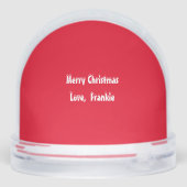 Dachshund Christmas Snow Globe (Arrière)