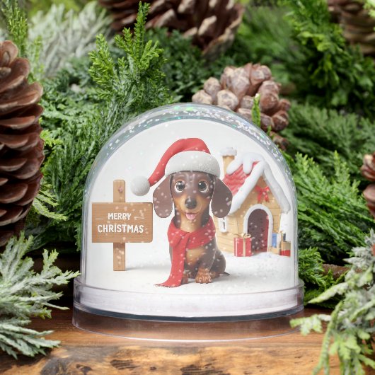 Dachshund Christmas Snow Globe (Hiver)