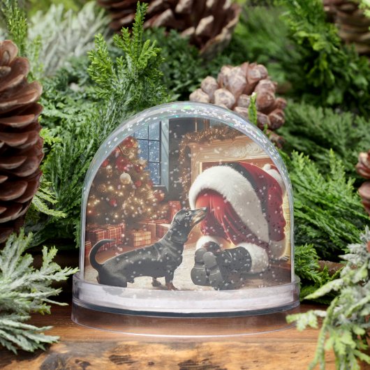 Dachshund Christmas Snow Globe (Hiver)