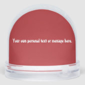 Dachshund Christmas Snow Globe Sneeuwbol (Achterkant)