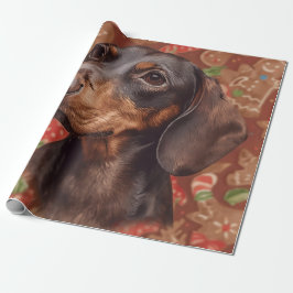 Dachshund christmas wrapping paper cadeaupapier