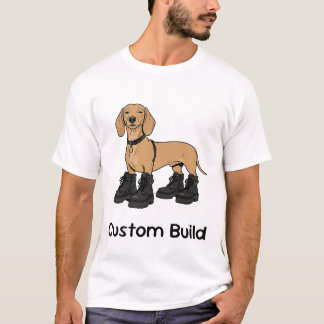 Dachshund Chunky Laarzen Grappig Hond Geschenk Shi T-shirt