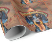 Dachshund Cinco de Mayo Cadeaupapier (Rol Hoek)