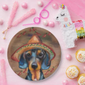 Dachshund Cinco de Mayo Papieren Bordje (Feest)