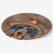 Dachshund Cinco de Mayo Papieren Bordje (Gekanteld)