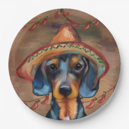 Dachshund Cinco de Mayo Papieren Bordje