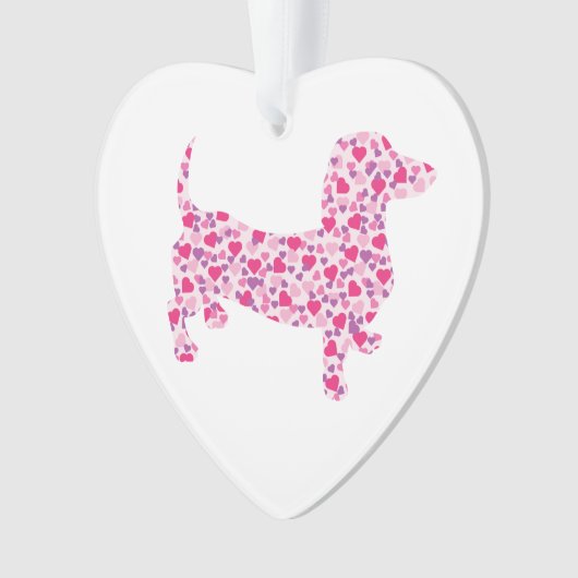 Dachshund Coeur Rose (devant)