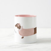 Dachshund Coffee Mok| Doxie Cup Mok (Midden)
