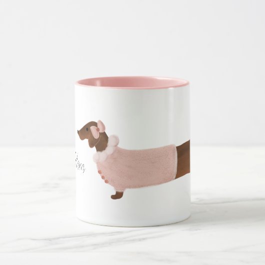 Dachshund Coffee Mok| Doxie Cup Mok (Midden)