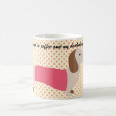 Dachshund Coffee Mok Doxie Lover Gift (Center)