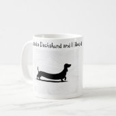Dachshund Coffee Mok Weiner Dog Gift (Voorkant links)
