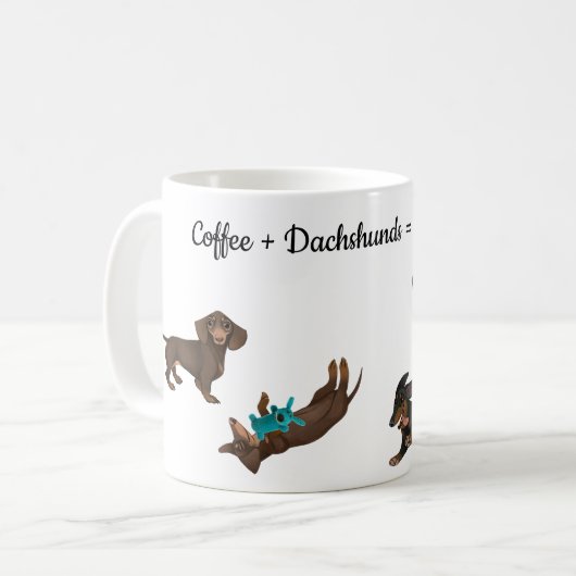 Dachshund Coffee Mug (Devant gauche)