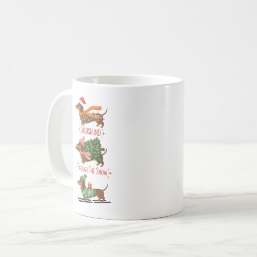 Dachshund Coffee Mug Funny Doxin Mug Weiner Dog (Devant gauche)