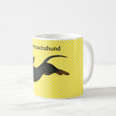 Dachshund Coffee Mug Polka Dot Wiener Dog Cup (Devant droit)