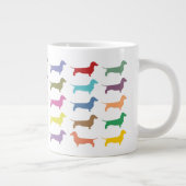 Dachshund Confetti Grote Koffiekop (Rechts)