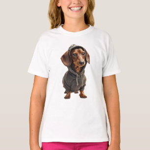 Dachshund Cool en Sweat à Capuche Enfants