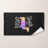 Dachshund Court Et Sassy (Serviette à main)