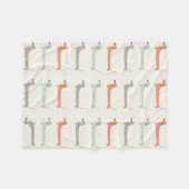 Dachshund Cozy Throw Fleece Deken (Voorkant (Horizontaal))