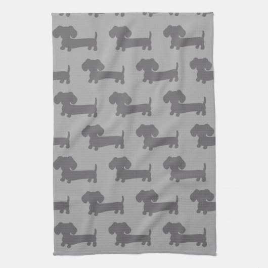 Dachshund Cuisine Plat Cuisine Serviette Doxie Gre (Vertical)