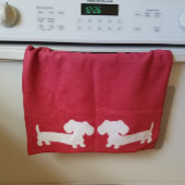 Dachshund Cuisine Plat serviette gaufre