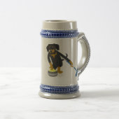 Dachshund Curling Bierpul (Voorkant rechts)