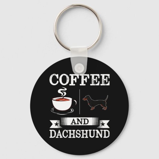 Dachshund Cute Dog Sleutelhanger (Voorkant)