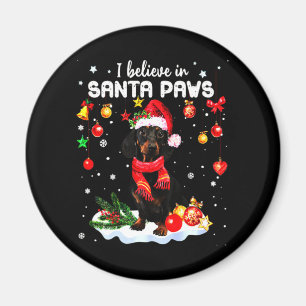 Dachshund Cute Kerstmis Magneet