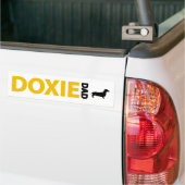 Dachshund Dad Bumpersticker (Op Truck)