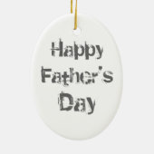 Dachshund Dad Ceramic Ornament (Achterkant)