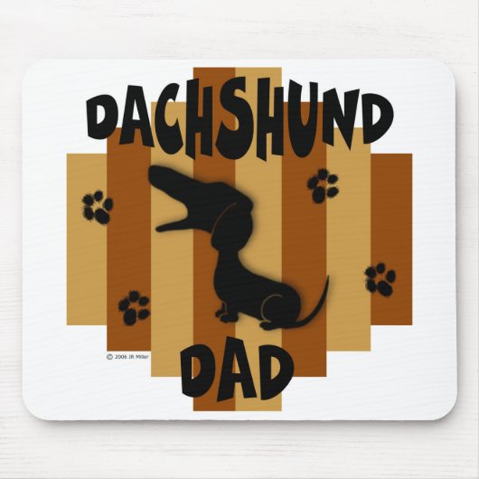 Dachshund Dad Mousepad Muismat (Voorkant)