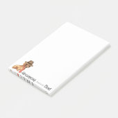 Dachshund Dad Post-it® Notes (Schuin)