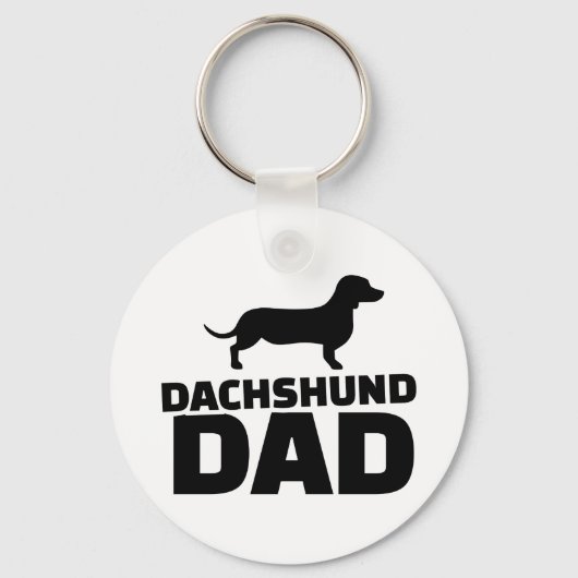 Dachshund dad sleutelhanger (Voorkant)