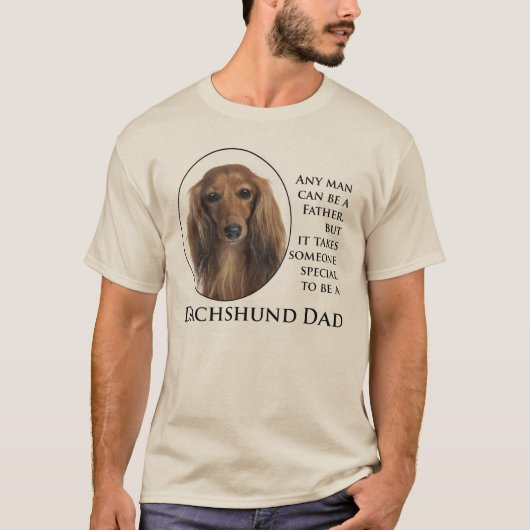 Dachshund Dad T-Shirt (Voorkant)