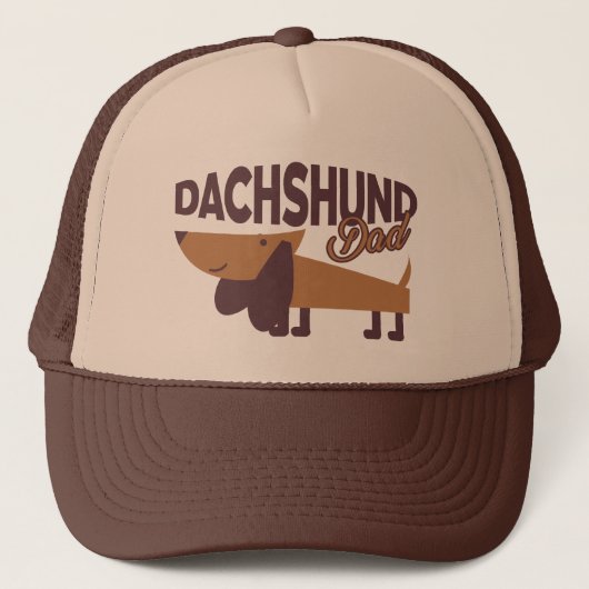 Dachshund Dad Trucker Hat Pet (Voorkant)