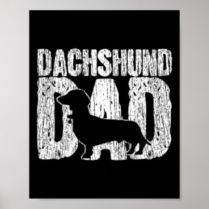 Dachshund Dad Wiener Father Fathers Day Gi Poster