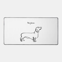 Dachshund Delight: Aanpasbare Bureaumat