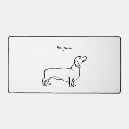 Dachshund Delight: Aanpasbare Bureaumat