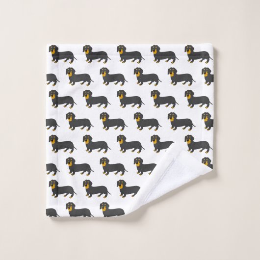Dachshund Design Bad Handdoek (Wasdoekje)