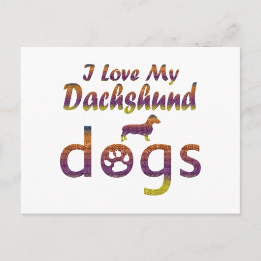 Dachshund-design Briefkaart (Voorkant)