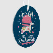 Dachshund Design, Juste Une Fille Qui Aime Les Dac (devant)