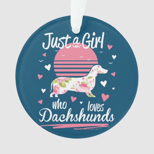 Dachshund Design, Juste Une Fille Qui Aime Les Dac (devant)