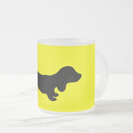 Dachshund Design Mug pour Amoureux de les chiens W (Devant droit)