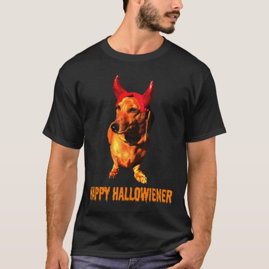 Dachshund Devil T-shirt (Voorkant)