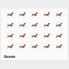 Dachshund digital art sticker