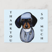 DACHSHUND DOCTOR BRIEFKAART (Voorkant)